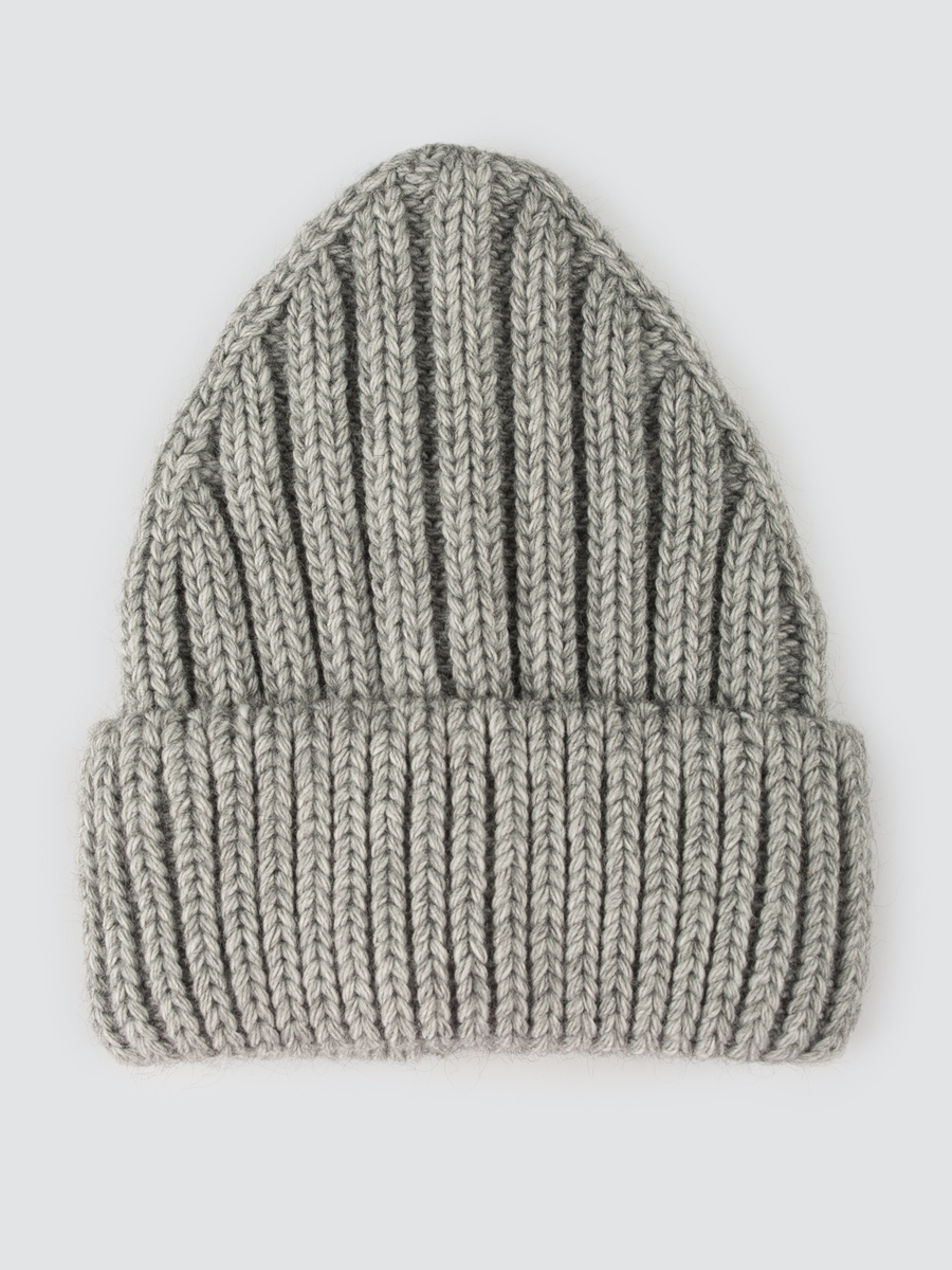 

Шапка бини женская Marmalato 851-040 серая, one size, 851-040