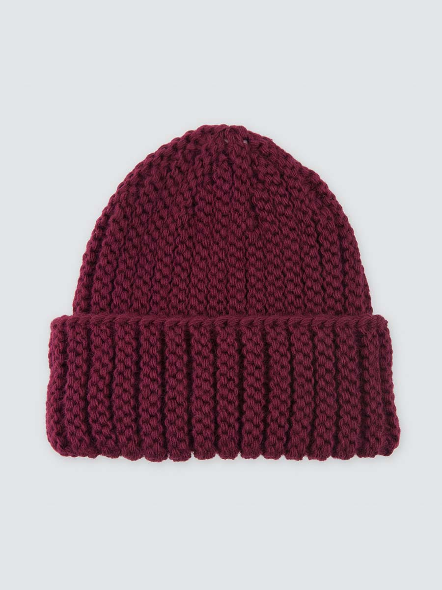 

Шапка бини женская Marmalato 851-017 бордовая, one size, 851-017