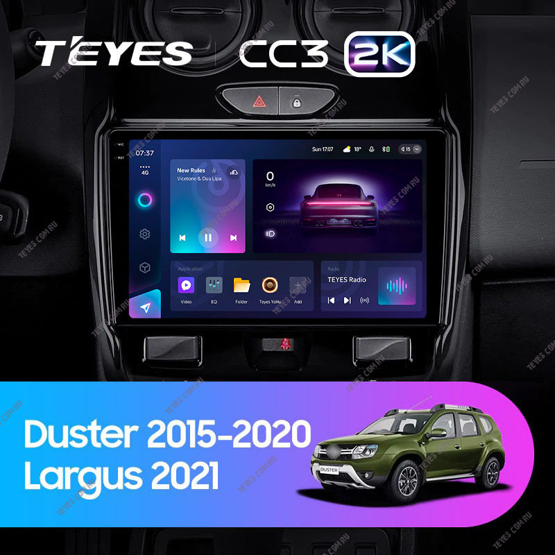 Автомобильная магнитола Teyes CC3 2K 464 Renault Duster 2015-2020 4807000₽