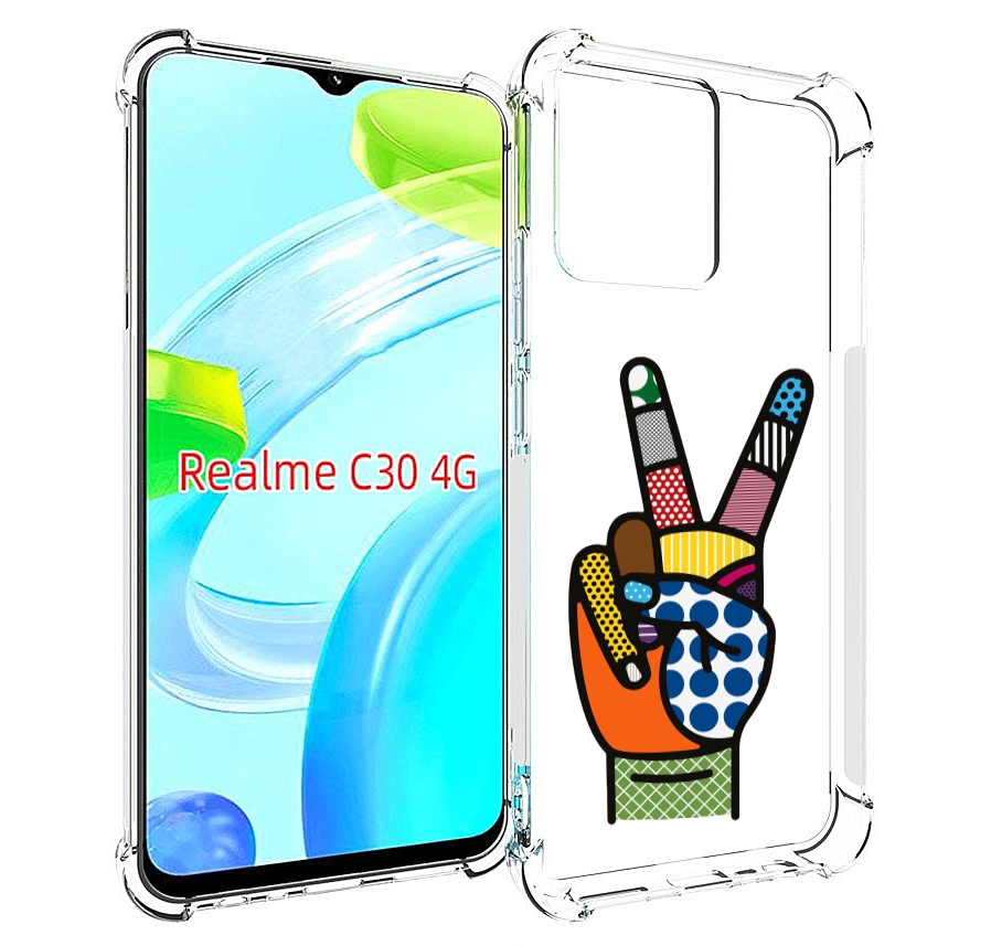 

Чехол MyPads йоу пальчики для Realme C30 4G / Narzo 50i Prime, Прозрачный, Tocco