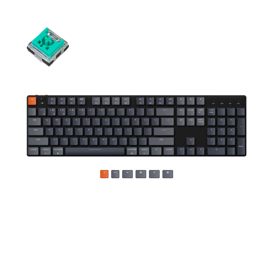 

Проводная/беспроводная игровая клавиатура Keychron K5SE Gray (K5SE-E5), K5SE