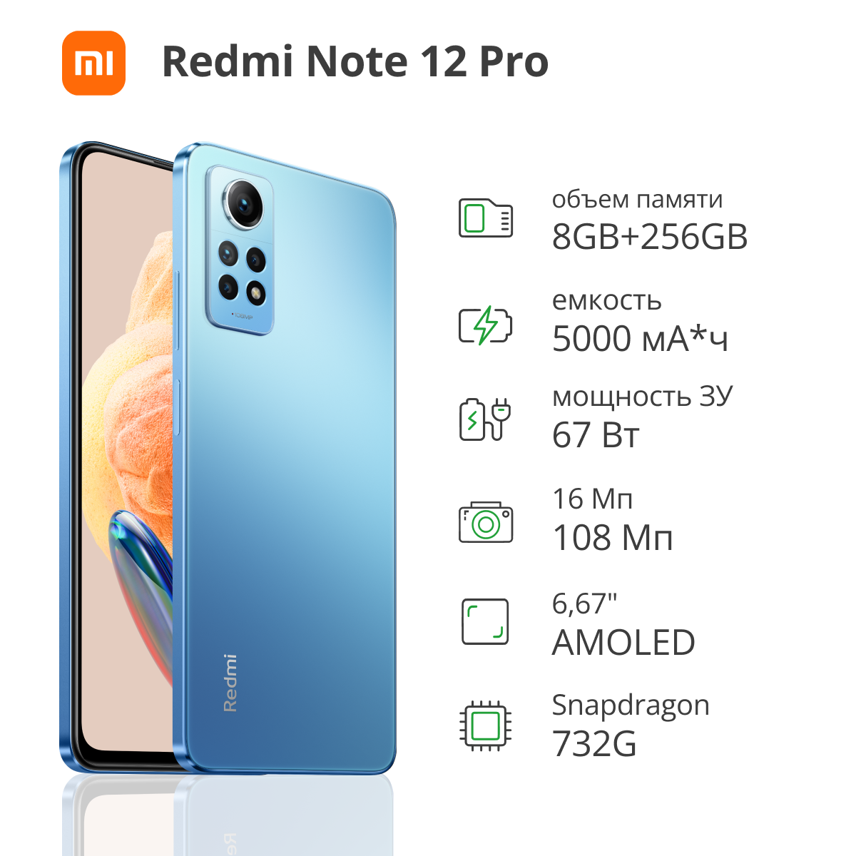 Redmi note 12 pro glacier blue