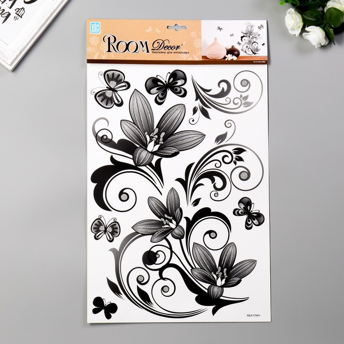 

Декоративная наклейки Room Decor "Цветочная фантазия" 29х41 см