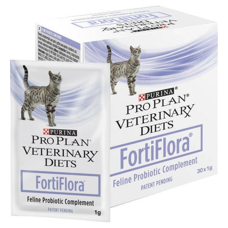 Добавка для повышения иммунитета кошек PURINA Veterinary Diets FortiFlora, 30 пакетиков