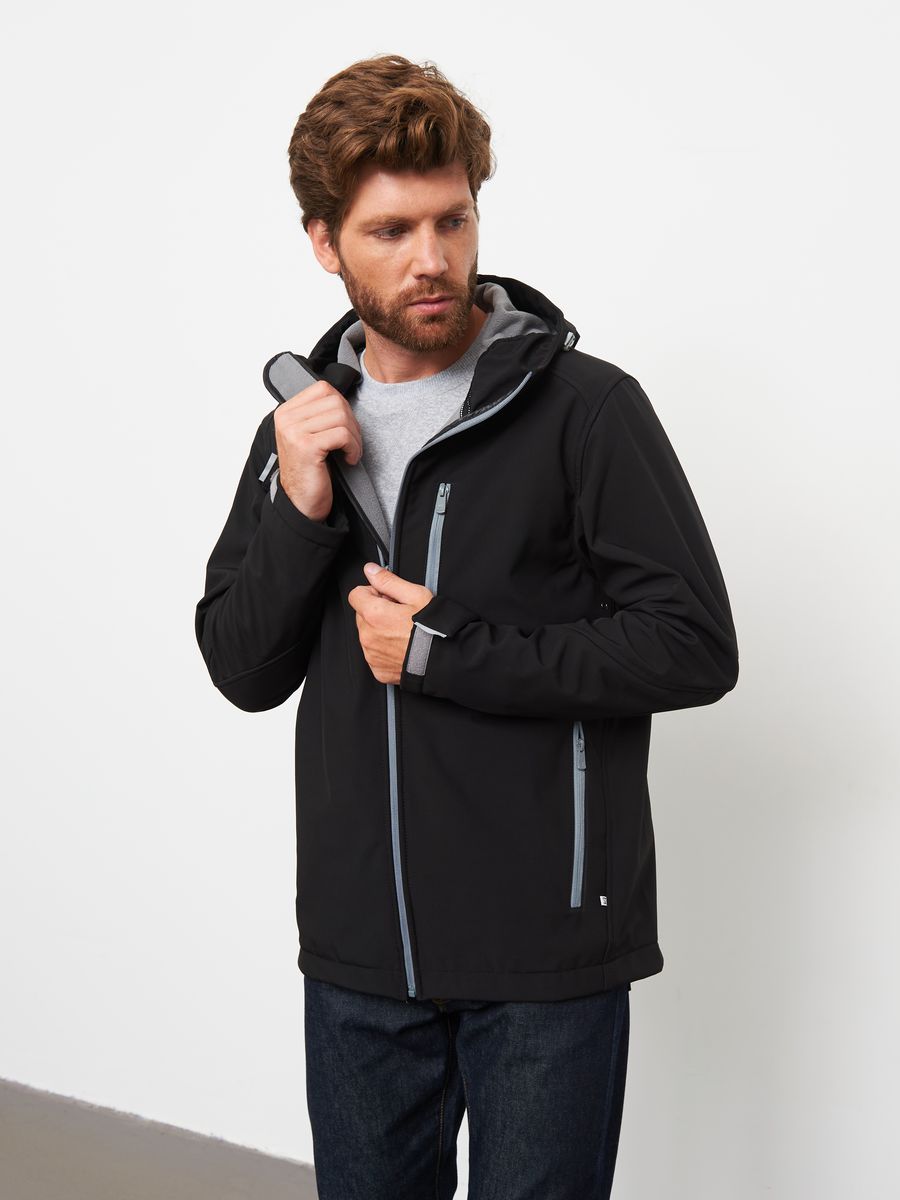 Куртка мужская СПОРТИВНАЯ ИДЕЯ М-32 черная 60 RU