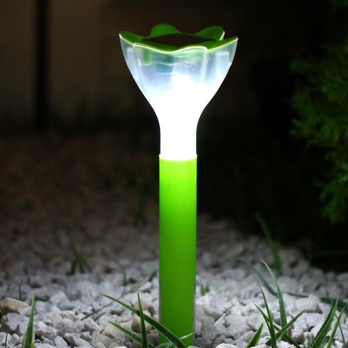 

Садовый светильник Luazon Lighting Цветок зеленый на солнечной батарее, Цветок зеленый