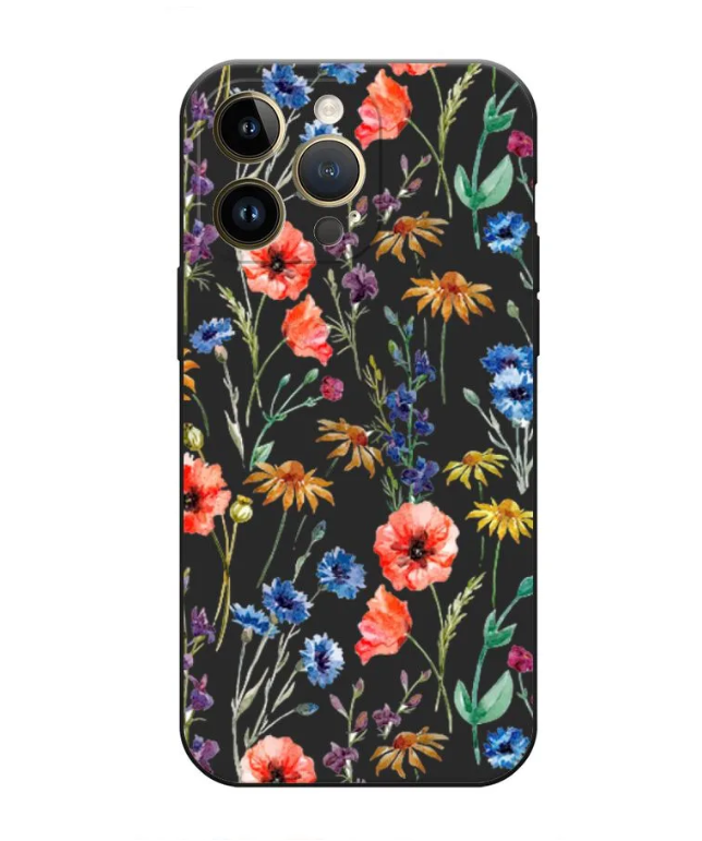 

Чехол Awog на Apple iPhone 14 Pro Max / Айфон 14 Про Макс "Маки и васильки фон", 15052-1