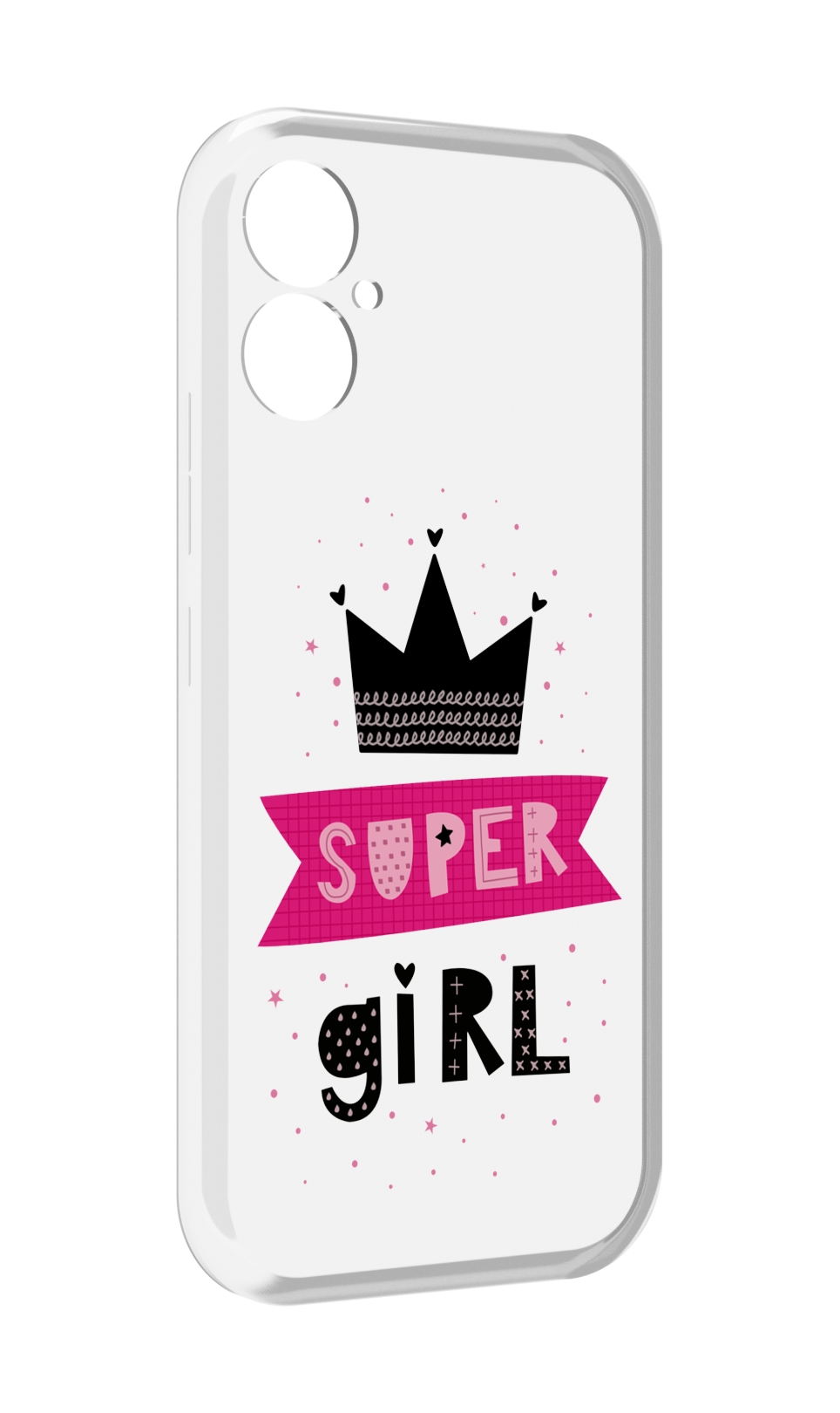 

Чехол MyPads супер-девчонка женский для Tecno Spark 9 Pro \ Spark 9T, Прозрачный, Tocco