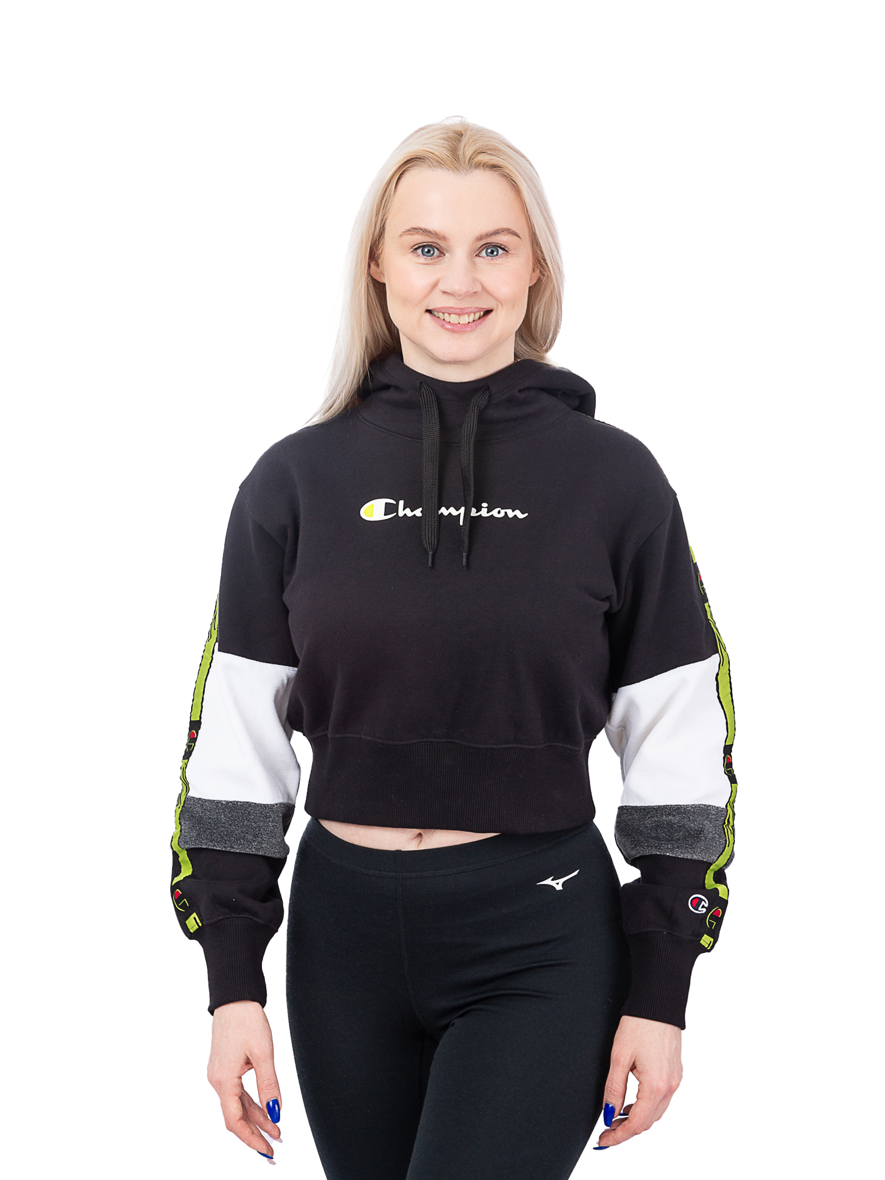 

Худи женское Champion 113338 черное S, Черный, 113338
