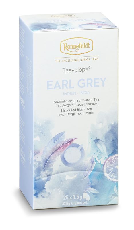 

Чай ароматизированный черный Ronnefeldt Teavelope Earl Grey 2 пачки по 25 пакетиков, Ronnefeldt
