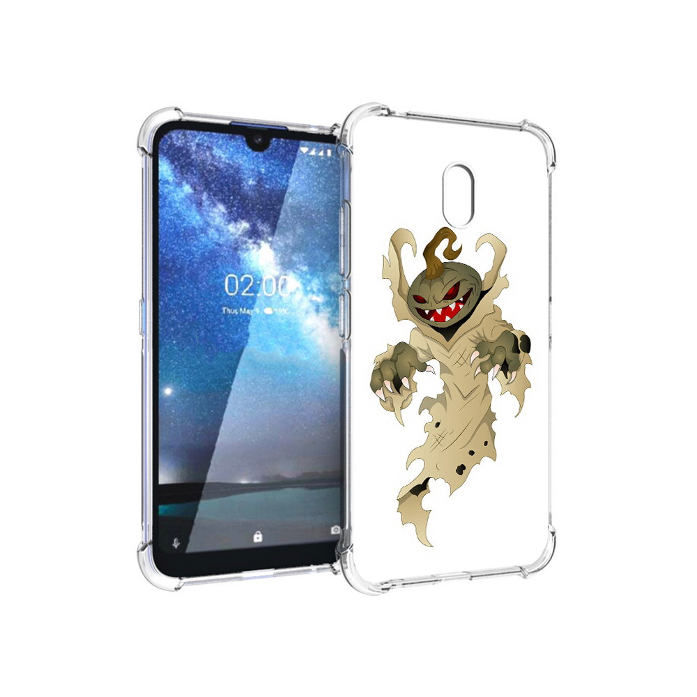 

Чехол MyPads Tocco для Nokia 2.2 призрак хэллоуина (PT134721.103.555), Прозрачный, Tocco