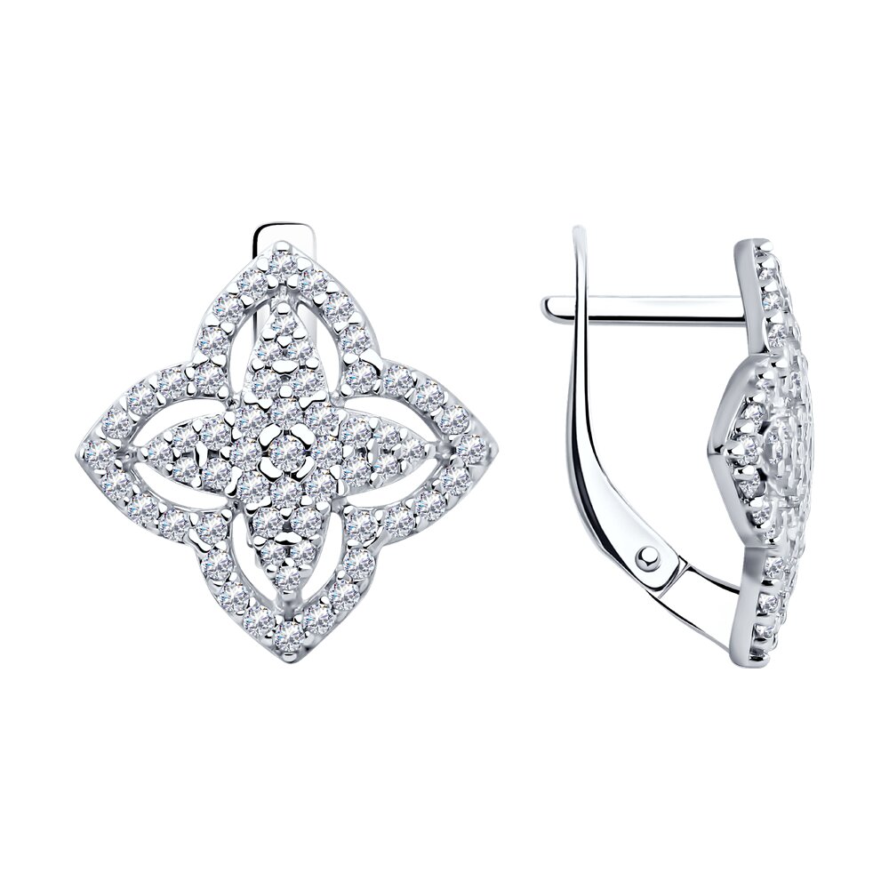 

Серьги из серебра SOKOLOV 94025946, фианит, 94025946