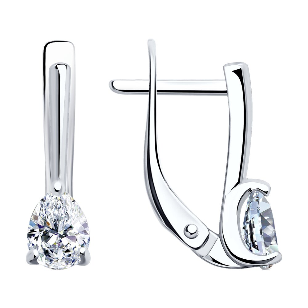 

Серьги из серебра с ювелирным кристаллом SOKOLOV 94025943, 94025943