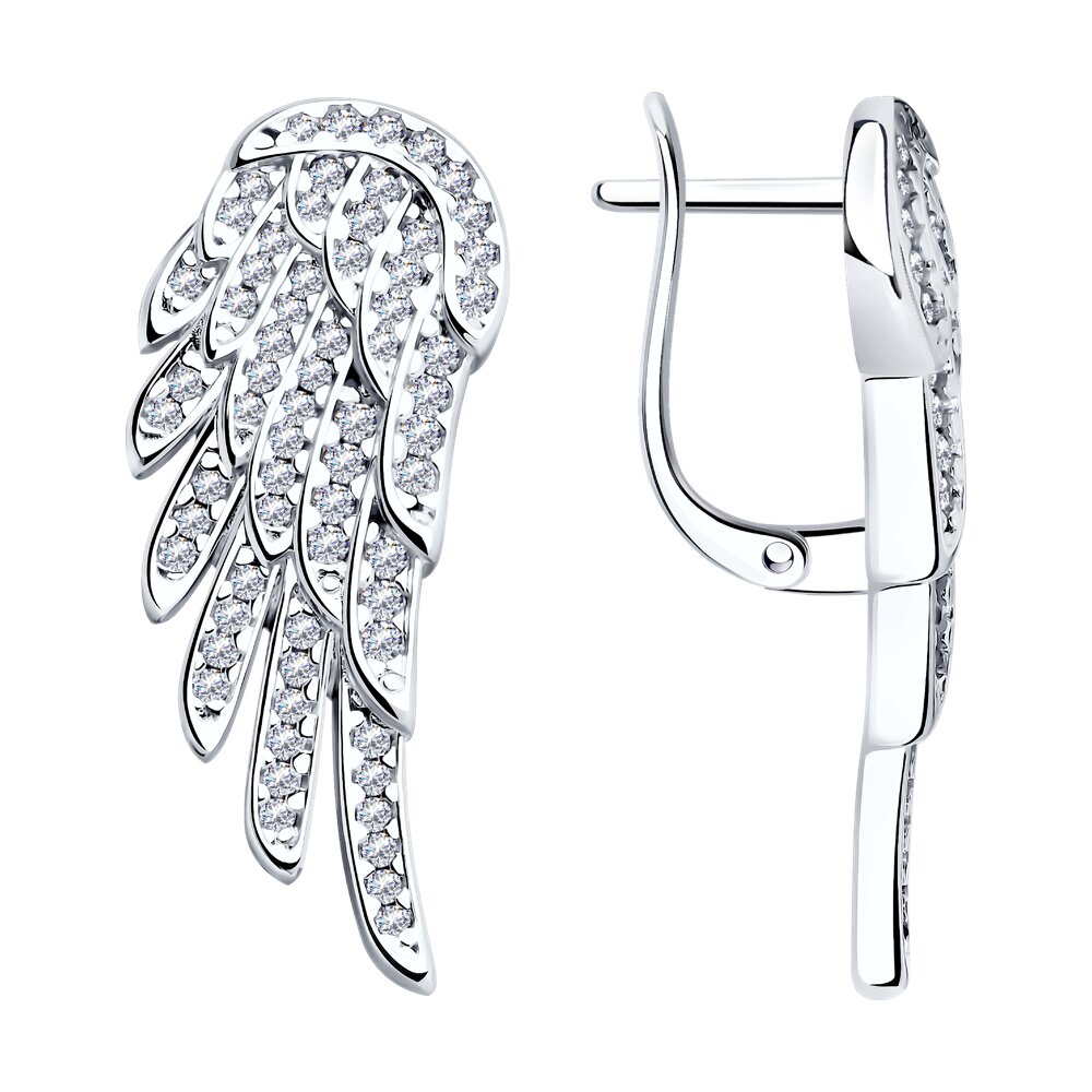 

Серьги из серебра SOKOLOV 94025807, фианит, 94025807