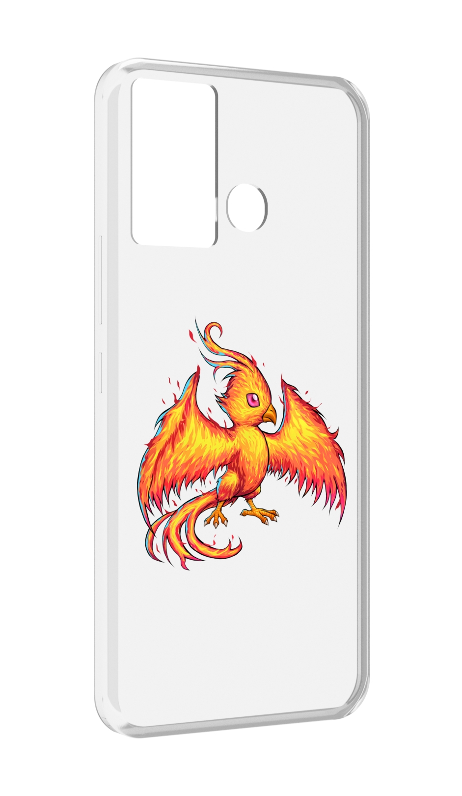 

Чехол MyPads огненная-птичка для Infinix Hot 12 Play, Прозрачный, Tocco
