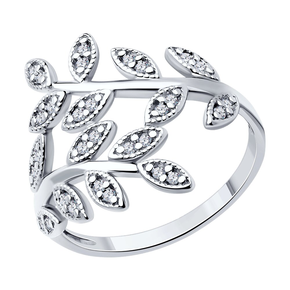 

Кольцо из серебра р. 18,5 SOKOLOV 94013802, фианит, 94013802