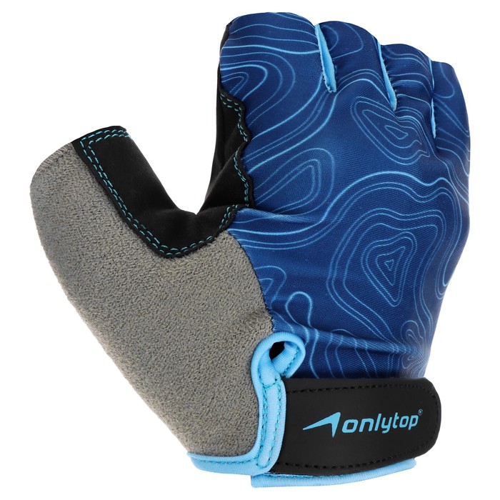 

ONLYTOP Спортивные перчатки ONLYTOP модель 9136, р, Черный;голубой;синий