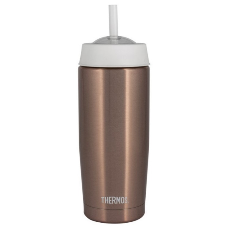 Термостакан Thermos TS-403, 0.47л, кофейный/ белый [115756]