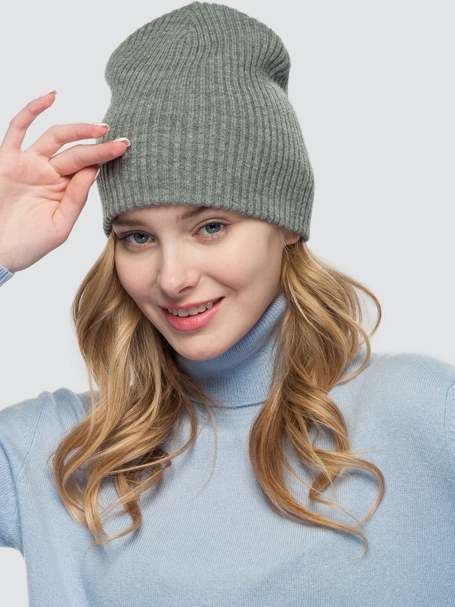 

Шапка бини женская Marmalato 798-116 серая, one size, 798-116