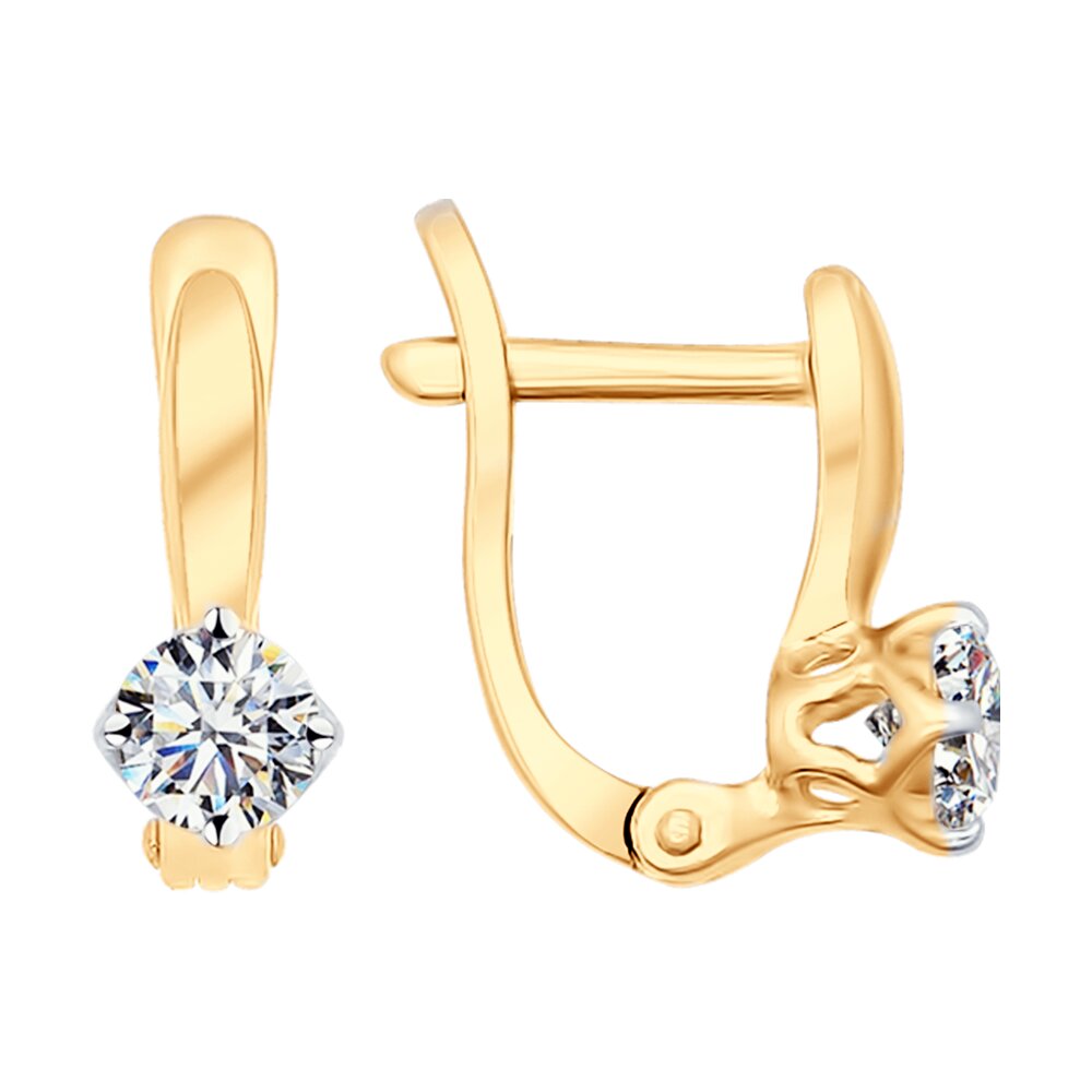 

Серьги из серебра SOKOLOV 93022388, фианит, 93022388