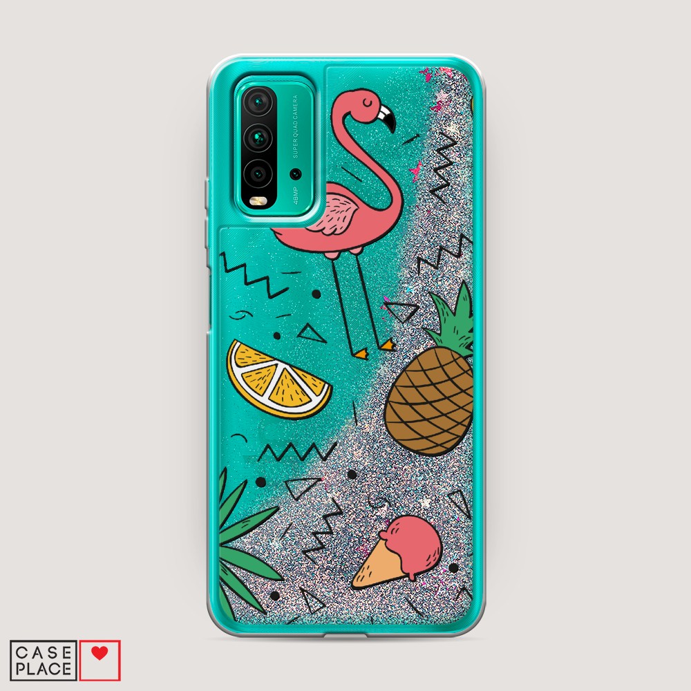 

Чехол Awog на Xiaomi Redmi 9T "Гавайский фон", Разноцветный, 39891-1