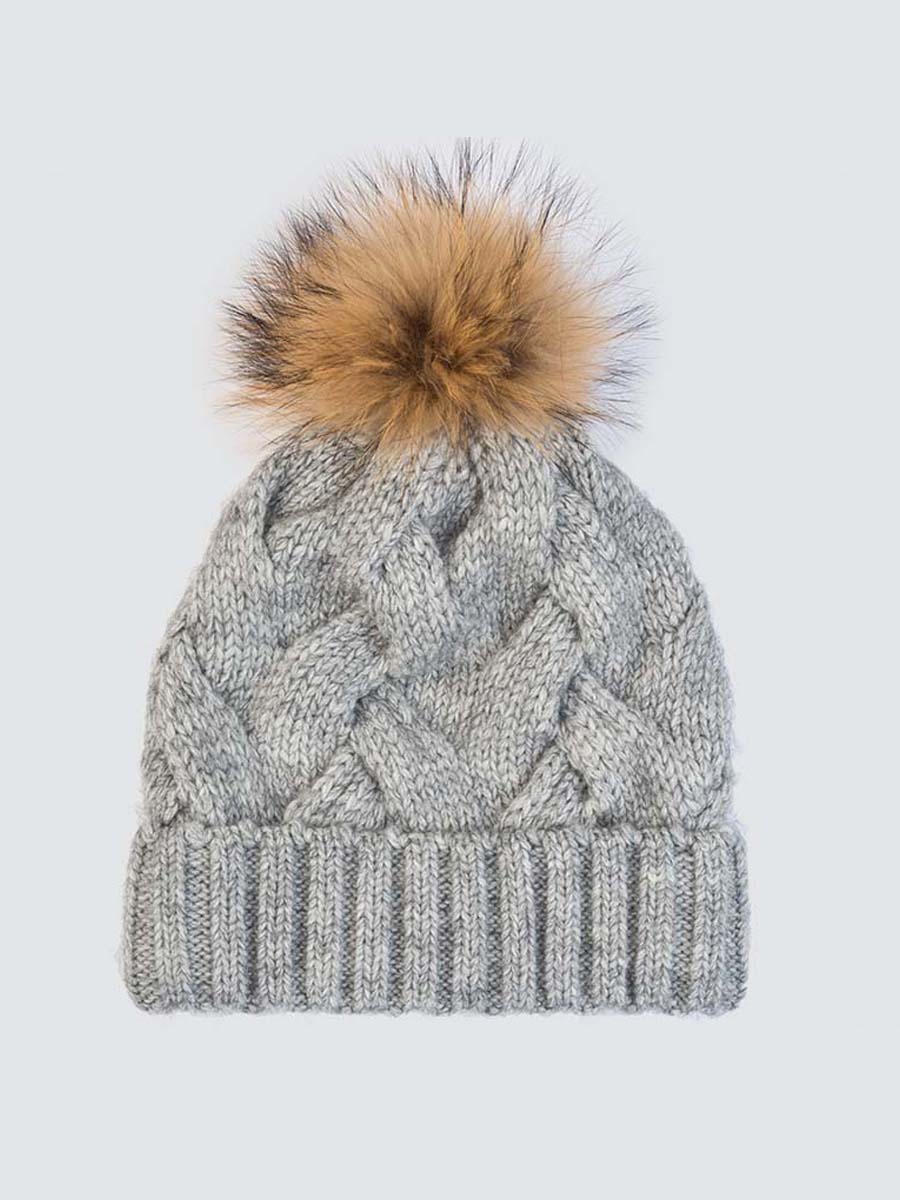 

Шапка бини женская Marmalato 798-109 серая, one size, 798-109