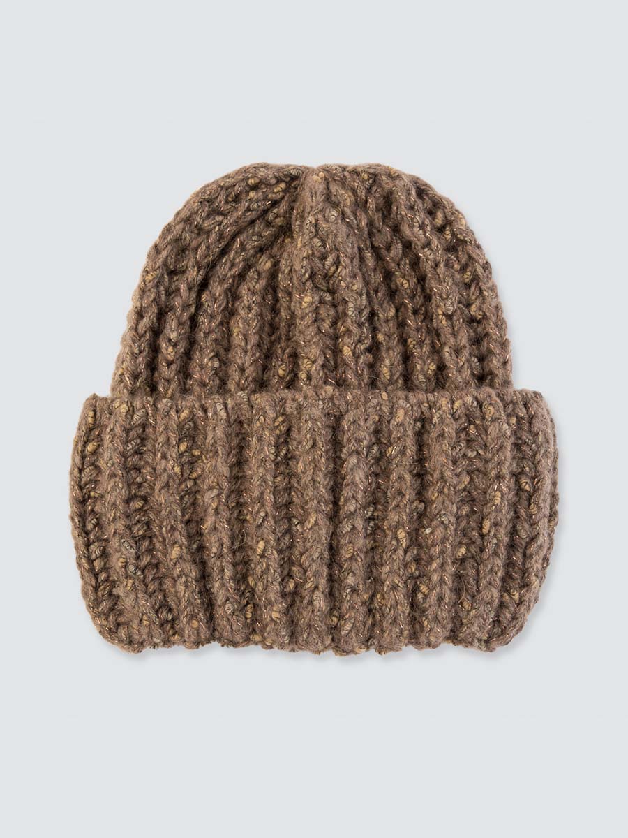 

Шапка бини женская Marmalato 798-107 коричневая, one size, 798-107