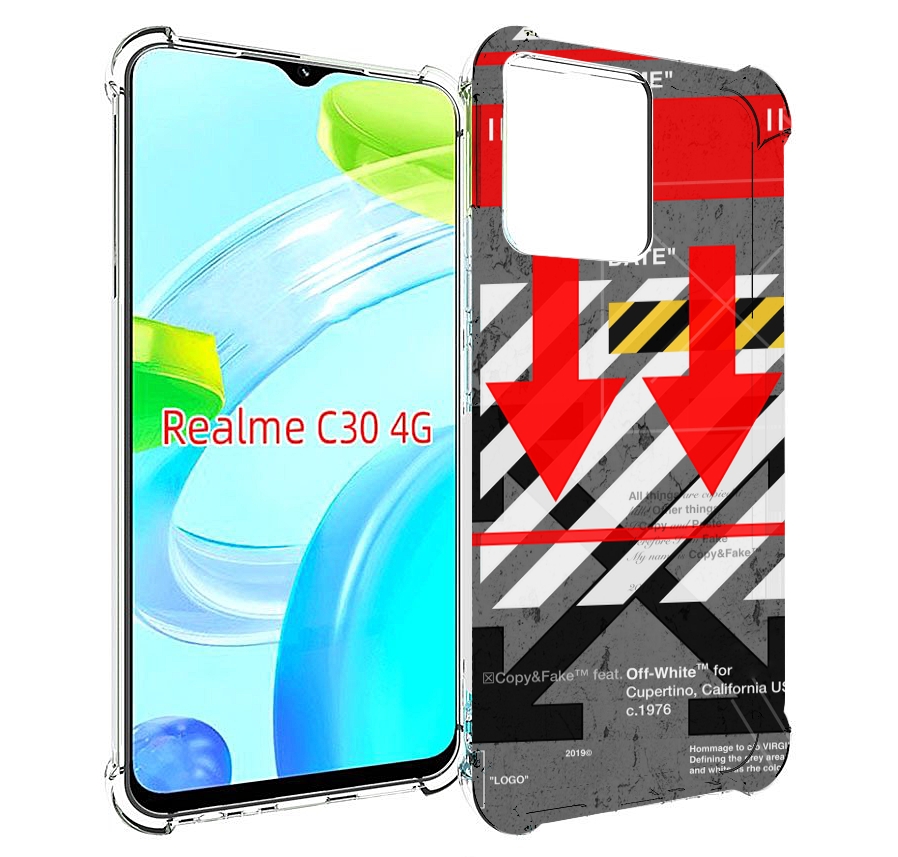 

Чехол MyPads знаки-логотипы для Realme C30 4G / Narzo 50i Prime, Прозрачный, Tocco