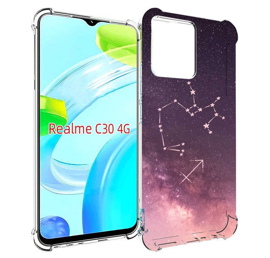 

Чехол MyPads знак-зодиака-стрелец-2 для Realme C30 4G / Narzo 50i Prime, Прозрачный, Tocco