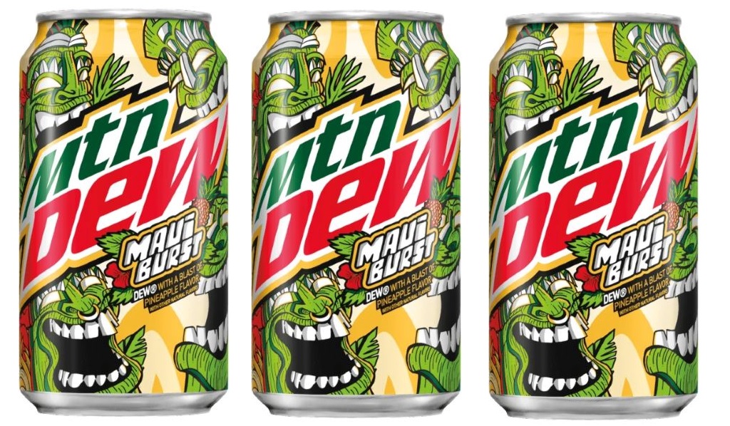 Газированный напиток Mountain Dew Maui Burst Ананас, 355 мл х 3 шт