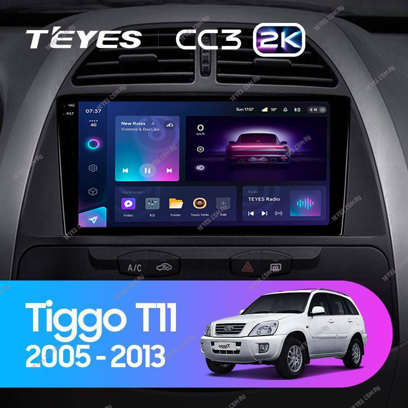 Автомобильная магнитола Teyes CC3 2K 432 Chery Tiggo T11 1 2005-2013 3730000₽