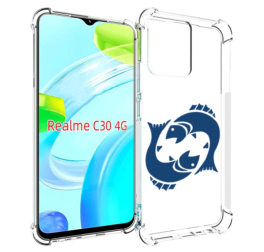 

Чехол MyPads знак-зодиака-рыбы-7 для Realme C30 4G / Narzo 50i Prime, Прозрачный, Tocco