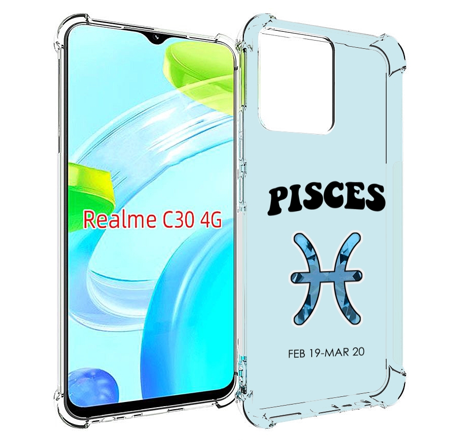 

Чехол MyPads знак-зодиака-рыбы-3 для Realme C30 4G / Narzo 50i Prime, Прозрачный, Tocco