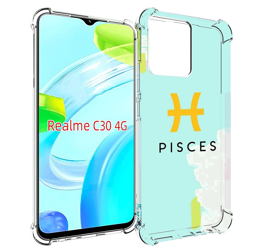 

Чехол MyPads знак-зодиака-рыбы-2 для Realme C30 4G / Narzo 50i Prime, Прозрачный, Tocco
