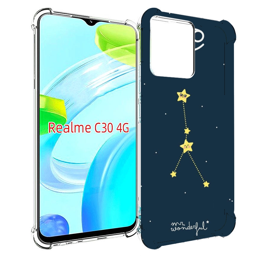 

Чехол MyPads знак-зодиака-рак-3 для Realme C30 4G / Narzo 50i Prime, Прозрачный, Tocco