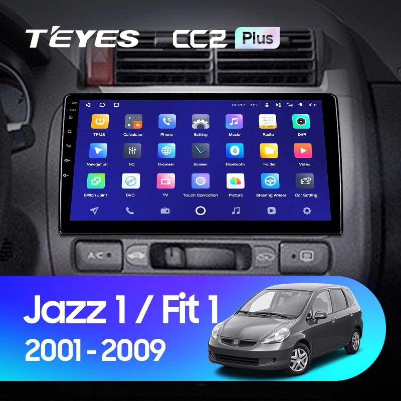 Автомобильная магнитола Teyes CC2 Plus 6128 Honda Fit 1 2001-2009 3840000₽
