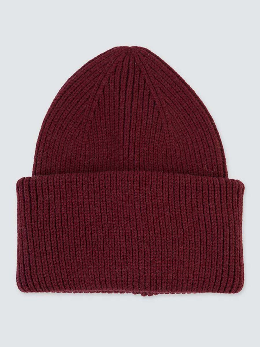 

Шапка бини женская Marmalato 751-196 бордовая, one size, 751-196