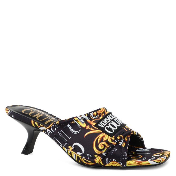 

Шлепанцы женские Versace Jeans Couture 74VA3S45 черные 40 EU, 74VA3S45
