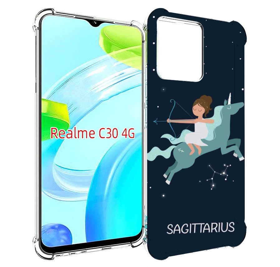 

Чехол MyPads знак зодиака стрелец 5 для Realme C30 4G / Narzo 50i Prime, Прозрачный, Tocco