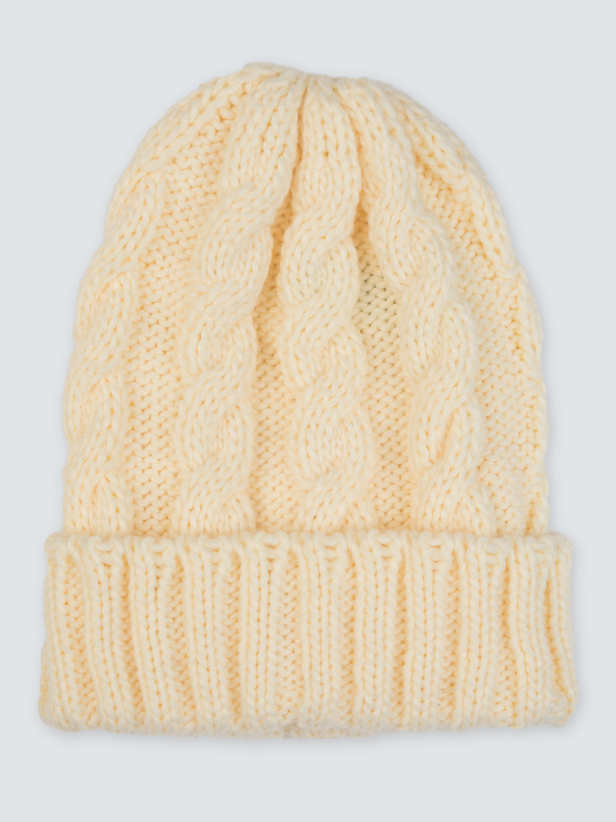 

Шапка бини женская Marmalato 751-190 бежевая, one size, 751-190