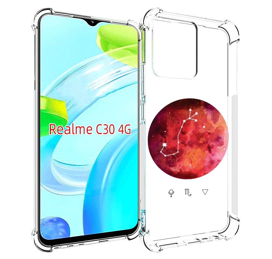 

Чехол MyPads знак зодиака скорпион 6 для Realme C30 4G / Narzo 50i Prime, Прозрачный, Tocco