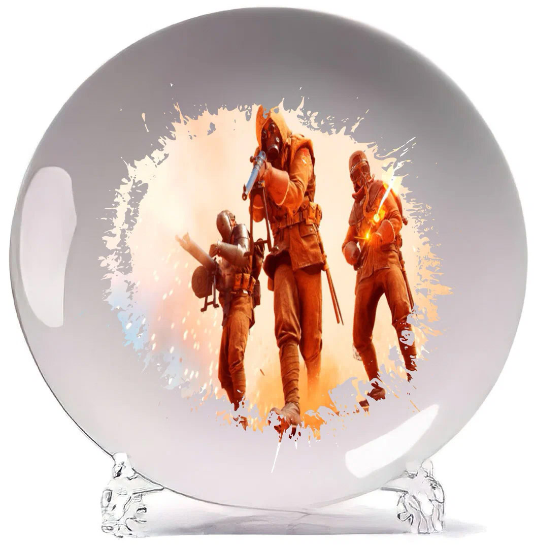 

Тарелка CoolPodarok Батла Бателфилд Battlefield (с огнемётом)