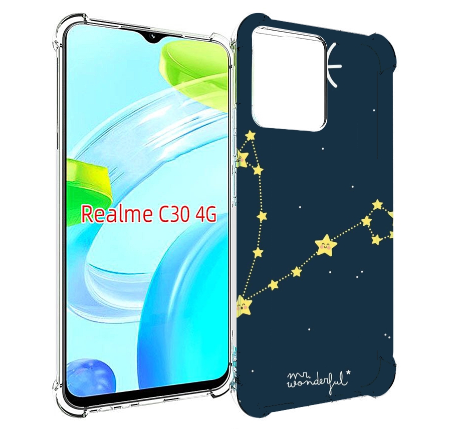 

Чехол MyPads знак зодиака рыбы 1 для Realme C30 4G / Narzo 50i Prime, Прозрачный, Tocco