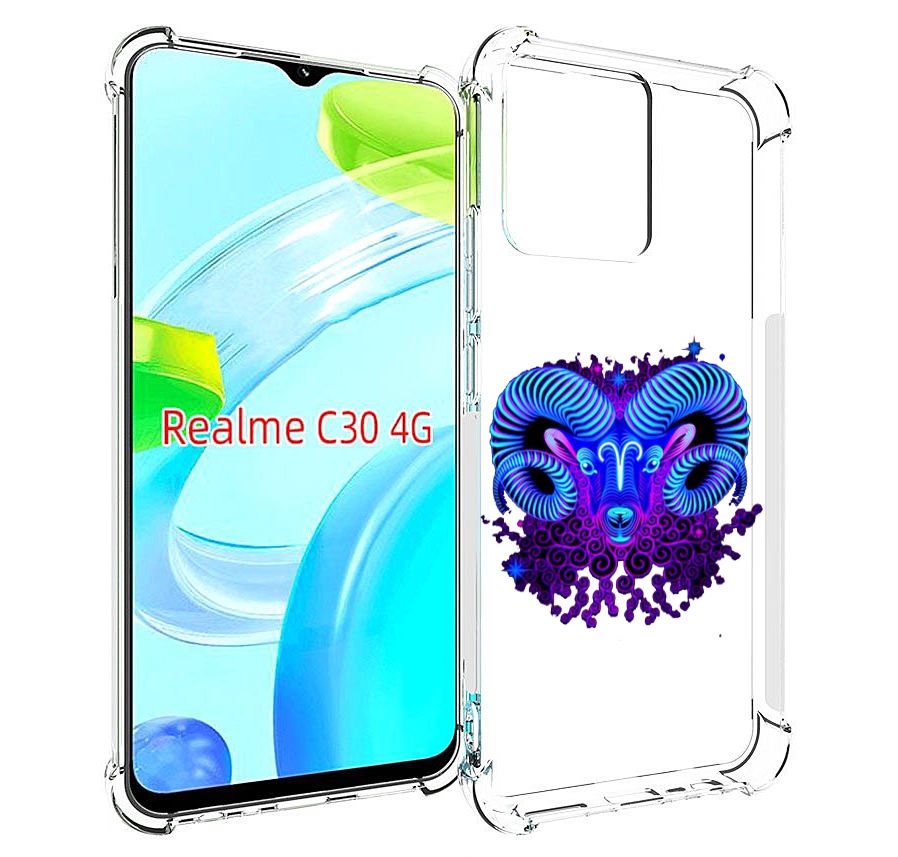 

Чехол MyPads знак зодиака овен 2 для Realme C30 4G / Narzo 50i Prime, Прозрачный, Tocco