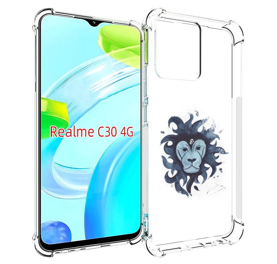 

Чехол MyPads знак зодиака лев 5 для Realme C30 4G / Narzo 50i Prime, Прозрачный, Tocco