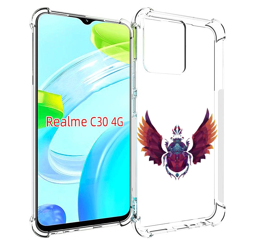 

Чехол MyPads алмазный скоробей для Realme C30 4G / Narzo 50i Prime, Прозрачный, Tocco