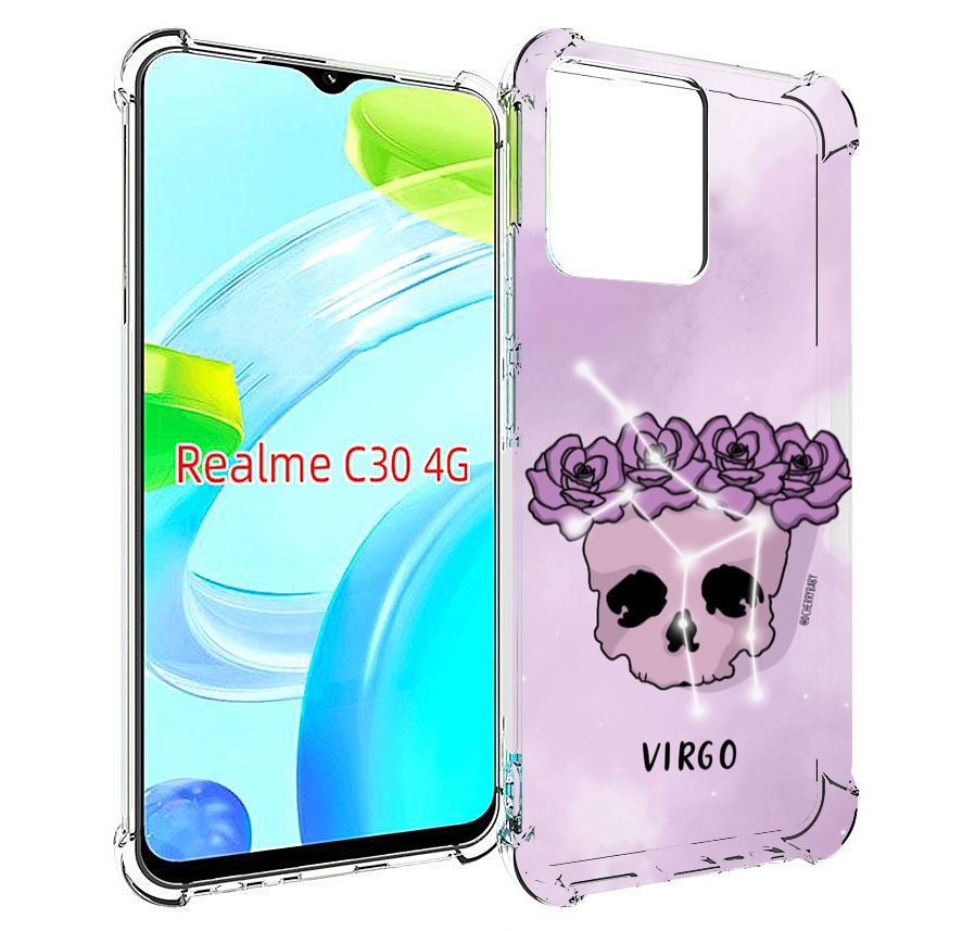 

Чехол MyPads знак зодиака дева 2 для Realme C30 4G / Narzo 50i Prime, Прозрачный, Tocco