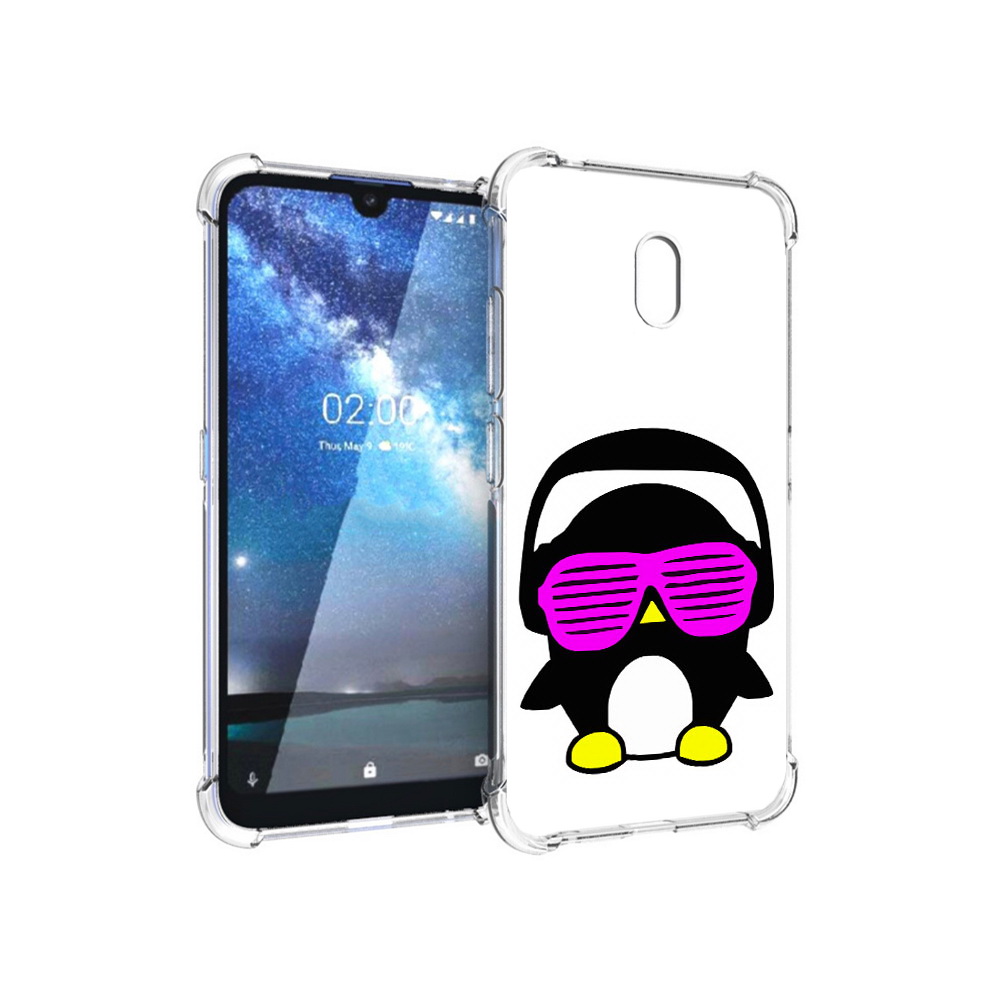 

Чехол MyPads Tocco для Nokia 2.2 пингвин (PT134721.103.541), Прозрачный, Tocco