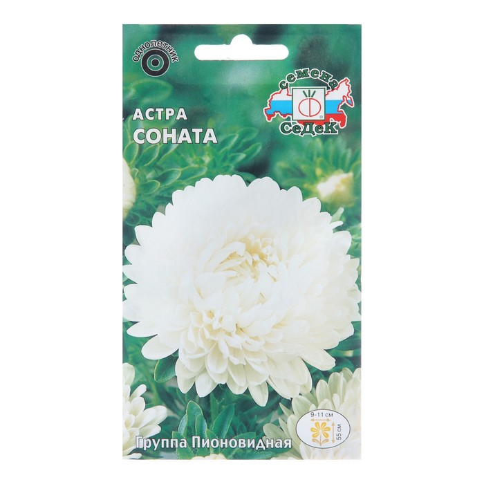 

Семена цветов Астра "Соната" китайская, Евро, 0,2 г (3 шт.)