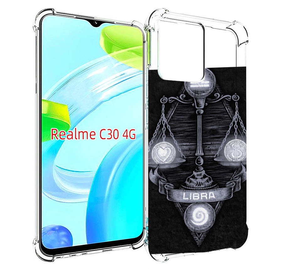 

Чехол MyPads знак зодиака весы 2 для Realme C30 4G / Narzo 50i Prime, Прозрачный, Tocco